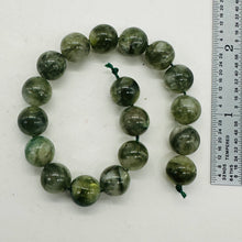 Load image into Gallery viewer, Mossy Aquamarine Round Beads Half-strand | 10mm | Green, Clear | 18 Beads |
