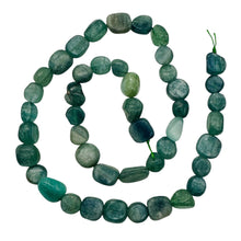 Load image into Gallery viewer, Kyanite Polished Rounded Nugget 8&quot; Strand | 10x10x6mm | Green, Silver| 22 Beads|
