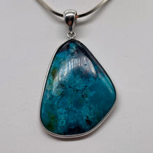 Load image into Gallery viewer, Chrysocolla Beautiful Sterling Silver Pendant | Blue | | 2&quot; Long | 1 Pendant |
