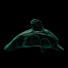 Load image into Gallery viewer, Dolphin 57g Gemstone Carved Malachite Dolphin | 1 Specimen| | 71x39x20mm | Green
