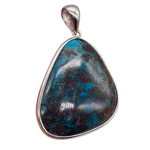 Load image into Gallery viewer, Chrysocolla Sterling Silver Oval Pendant | 2&quot; Long | Blue, Green | 1 Pendant |
