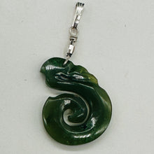 Load image into Gallery viewer, Jade Maori Manaia Sterling Silver Pendant | Green | 1 1/2&quot; Long | 1 Pendant |
