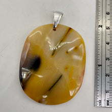 Load image into Gallery viewer, Mustard Mookaite Oval Sterling Silver Pendant | 50mm | Beige Brown |
