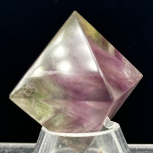 Fluorite Double Pyramid Figurine | 36x36x36mm | Purple | 1 Display Figurine |