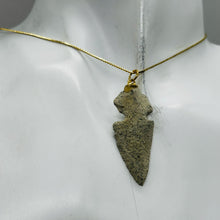 Load image into Gallery viewer, Sandstone Carved Arrowhead Pendant | 1 3/4" Long | Grey | 1 Pendant |
