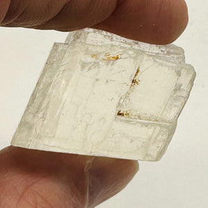 Optical Calcite Iceland Spar 57g Rectangular Display Specimen |36x24x24mm|Clear|