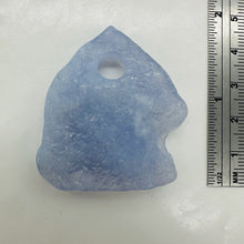 Load image into Gallery viewer, Druzy Blue Chalcedony Designer Pendant Bead | 89cts | 44x26x8mm | 1Bead |

