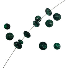 Load image into Gallery viewer, Natural Brazilian Green Emerald Rondelle Beads 2.5 Carat 12 Beads 2mm

