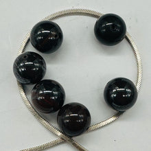 Load image into Gallery viewer, Tiger Iron Round Beads | 10mm | Black, Dark Red | 6 Beads |
