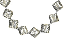 Load image into Gallery viewer, Diagonal-Swirl Sterling Silver Bali 9x6mm Bead Strand 4043
