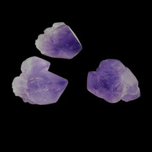 Load image into Gallery viewer, Amethyst Crystals Parcel Natural | 20x15x14 to 18x15x14mm | Purple | 3 Beads

