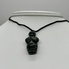Load image into Gallery viewer, Kambaba Stone Goddess Pendant Necklace | 3/4&#39; Long | Green, Black | 1 Pendant |
