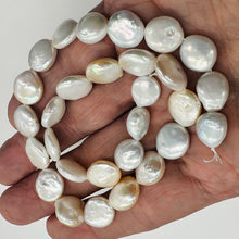 Load image into Gallery viewer, Amazing Natural Multi-Hue FW Coin Pearl Strand 104757B
