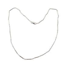 Load image into Gallery viewer, Italian Silver Waterfall Chain 24" Necklace 10025D
