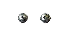 Load image into Gallery viewer, 2 Hand Made Sterling Silver Celtic Life Spiral Triskillion Beads 001718
