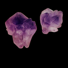 Load image into Gallery viewer, Amethyst Natural Crystals Parcel | 26x19x19 and 26x17x17mm | Purple | 2 Beads |
