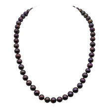 Load image into Gallery viewer, Huge 8mm Purple Magenta Freshwater Pearl and 14Kgf 18 inch Necklace 202843
