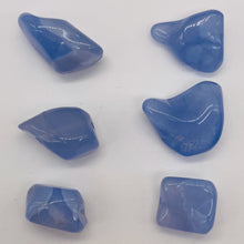 Load image into Gallery viewer, Chalcedony Gemstone 48g Nugget Beads | 27x23x11 to 20x14x13mm | Blue | 6 Beads |
