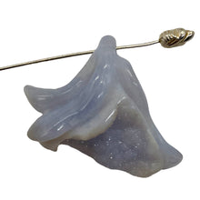 Load image into Gallery viewer, Blue Chalcedony Carved Druzy Flower Bead | 35 cts | 1 1/4" Long |
