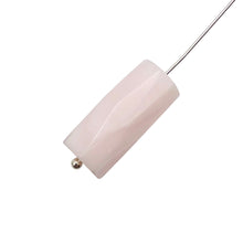 Load image into Gallery viewer, 2 Mangano Pink Calcite Faceted Tube Beads | AAA Quality | 20x10mm | 2 Beads

