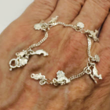 Load image into Gallery viewer, Nautical! Sterling Silver 7" Charm Bracelet 10050A
