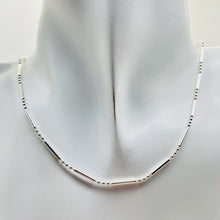 Load image into Gallery viewer, Italian Silver Waterfall Chain 24" Necklace 10025D
