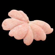Load image into Gallery viewer, Rare Pink Peruvian Opal Flower Pendant Bead 38ct 41mm Carved Natural Gemstone

