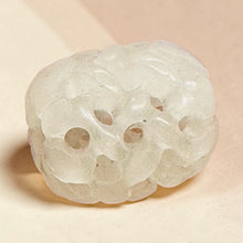 Load image into Gallery viewer, 1 Basket Weave Carved White Jade 14x12mm Barrel Bead 10564 | 14x12mm | multi-Hue
