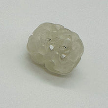 Load image into Gallery viewer, 1 Basket Weave Carved White Jade 14x12mm Barrel Bead 10564 | 14x12mm | multi-Hue
