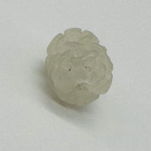 Load image into Gallery viewer, 1 Basket Weave Carved White Jade 14x12mm Barrel Bead 10564 | 14x12mm | multi-Hue
