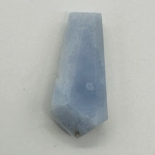 Load image into Gallery viewer, Chalcedony Druzy 42ct Designer Cut Pendant Bead | 37x17x10mm | Blue | 1 Bead |
