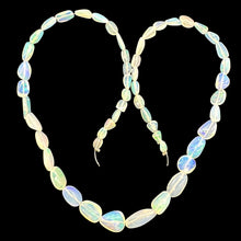Load image into Gallery viewer, Opal AAA Fire Blue, Green, Pink Oval Bead Strand | 8&quot; Long | Clear | 52 Beads |

