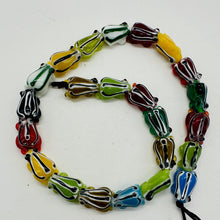 Load image into Gallery viewer, Frog Lampwork Glass Jumping Frog Beads | 17x12x9mm | Scarlet Red | 4 Beads |
