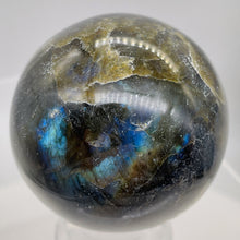 Load image into Gallery viewer, Labradorite 186g Round Collector's Sphere | 1 9/10" |Green Gray Flash| 1 Sphere|
