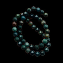 Load image into Gallery viewer, Bloodstone, Heliotrope Round Bead Strand | 8mm | Green, Red | 47 Beads |
