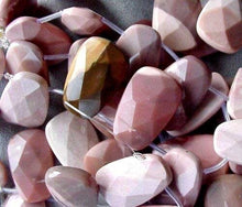 Load image into Gallery viewer, 1 Pink Mookaite Faceted 28x18mm Pendant Bead 4686
