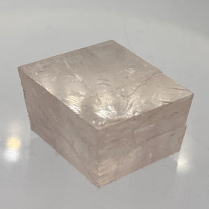 Optical Calcite Iceland Spar 25g Rectangular Prism | 22x20x19mm | Clear Pink |