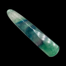 Load image into Gallery viewer, Fluorite Massage Crystal with Round Smooth End | 4x3/4"| Green, clear | 1 Wand |
