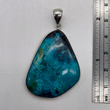 Load image into Gallery viewer, Chrysocolla Beautiful Sterling Silver Pendant | Blue | | 2&quot; Long | 1 Pendant |
