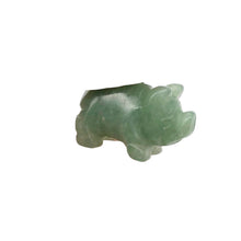 Load image into Gallery viewer, Carved Aventurine Pig One Bead | 21x13x9.5mm | Green
