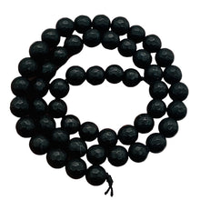 Load image into Gallery viewer, Black Stone - Africa Round Bead Strand | 8mm | Black Matte | 50 Beads |
