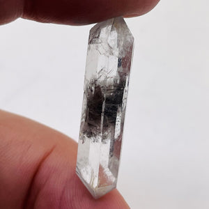 Quartz Shaman Double Terminated 22cts Crystal Point | 38x9mm | Clear, Included |