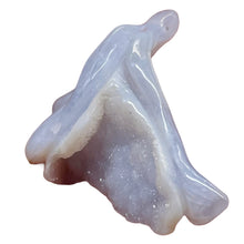 Load image into Gallery viewer, Blue Chalcedony Carved Druzy Flower Bead | 35 cts | 1 1/4" Long |
