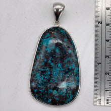 Load image into Gallery viewer, Chrysocolla Sterling Silver Oval Pendant | 3 1/2&quot; Long | Blue | 1 Pendant |
