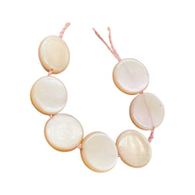 Load image into Gallery viewer, 8 Pink Mother of Pearl Coin Beads 8mm Genuine Shell Jewelry Making Philippines
