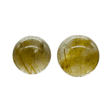 Load image into Gallery viewer, Gem Quality Golden Rutilated Quartz Round Beads | 13mm | 2 Beads |
