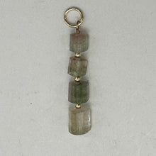 Load image into Gallery viewer, Natural Watermelon Tourmaline 14K Gold Filled Pendant | Pale Green, Clear, Pink|
