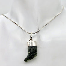 Load image into Gallery viewer, Blue Green Moldavite Pendant 26x12x8mm | 1 1/2" long
