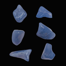 Load image into Gallery viewer, Chalcedony Gemstone Nugget Beads | 29x19x17 to 23x19x13mm | 52g| Blue | 6 Beads|
