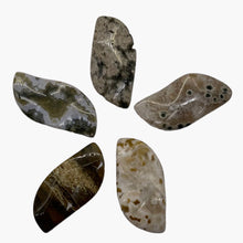 Load image into Gallery viewer, Ocean Jasper Wavy Pendant Beads - Assorted Colors 31x16x5mm 6857E
